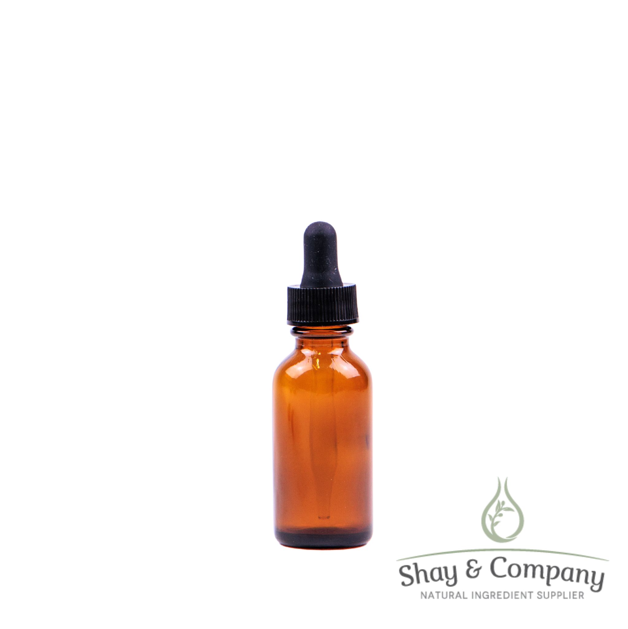 1OZ Amber Glass Bottle with Black Dropper **New Pricing!!