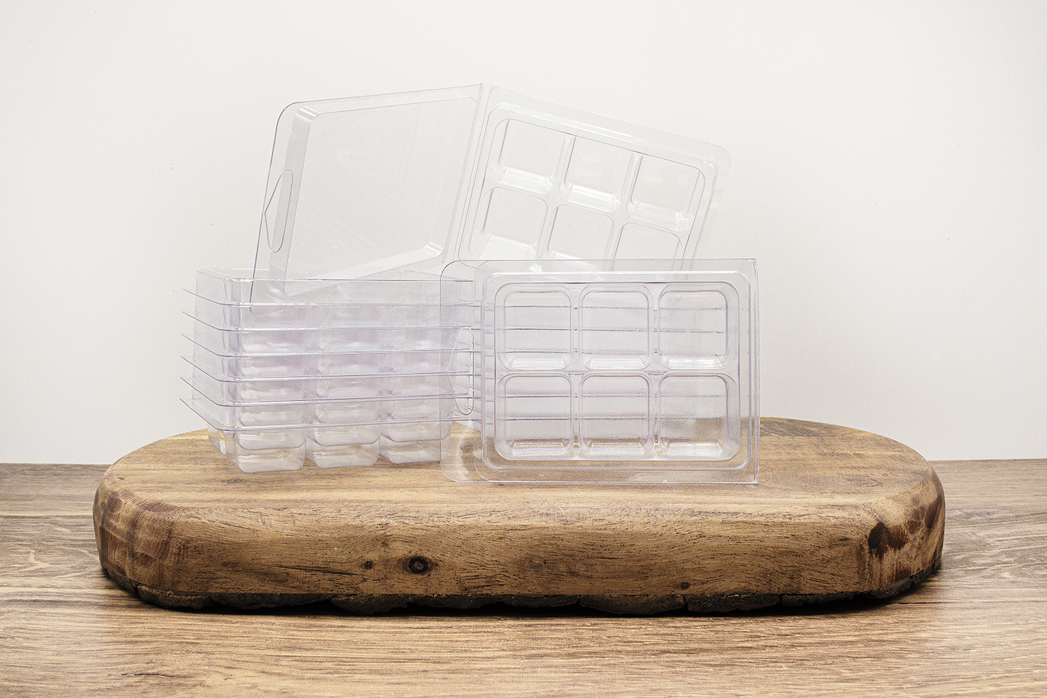WAX CLAMSHELL | 6 SPACE | FOR TARTS OR WAX MELTS